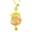 Lucky Cat Bag Charm・Song Brocade Guxu Litchi 姑胥荔枝・18K Gold Plated