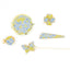 Peach Blossom and Butterfly （ 碧桃蝴蝶 ）Hair Clip Set